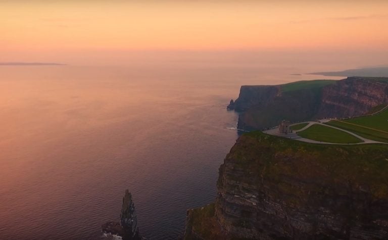 cliffs of moher at sunset