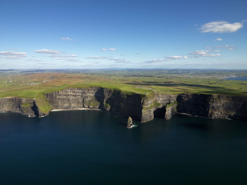 Drone at the cliffs of moher