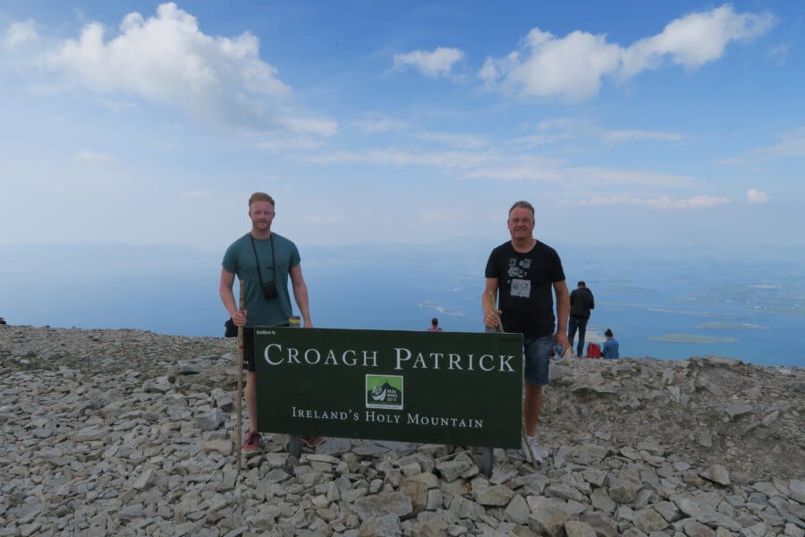 the top of croagh patrick