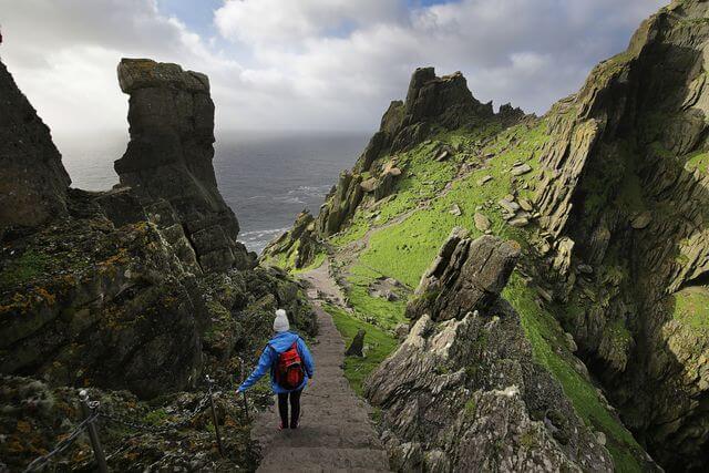 walking on skellig michael