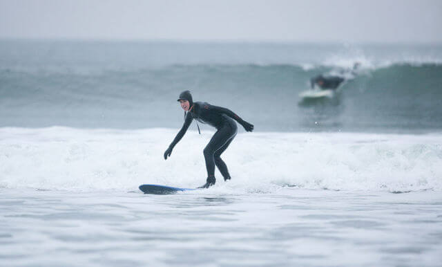 surfing on lahinch