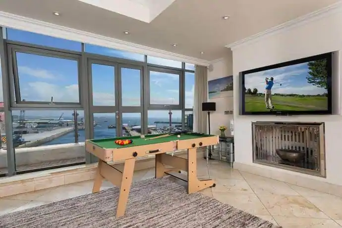 pool table with a view