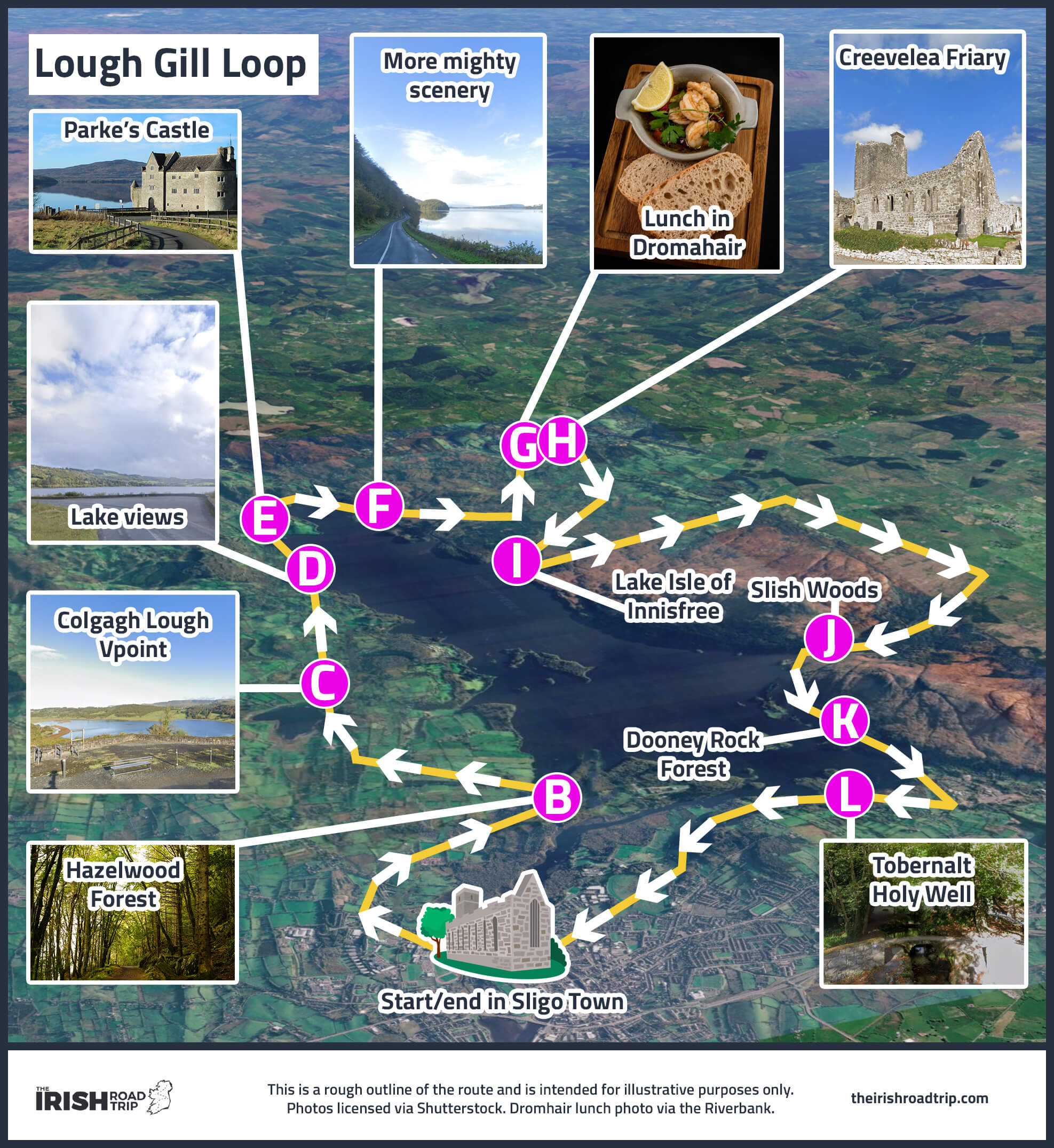 Lough Gill drive map