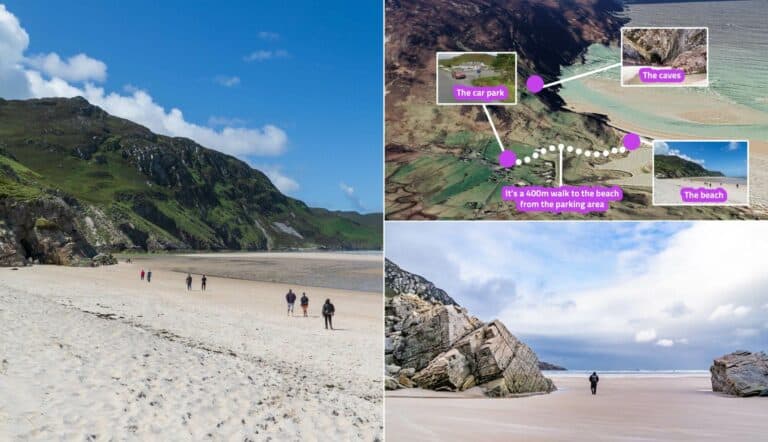 maghera beach and caves