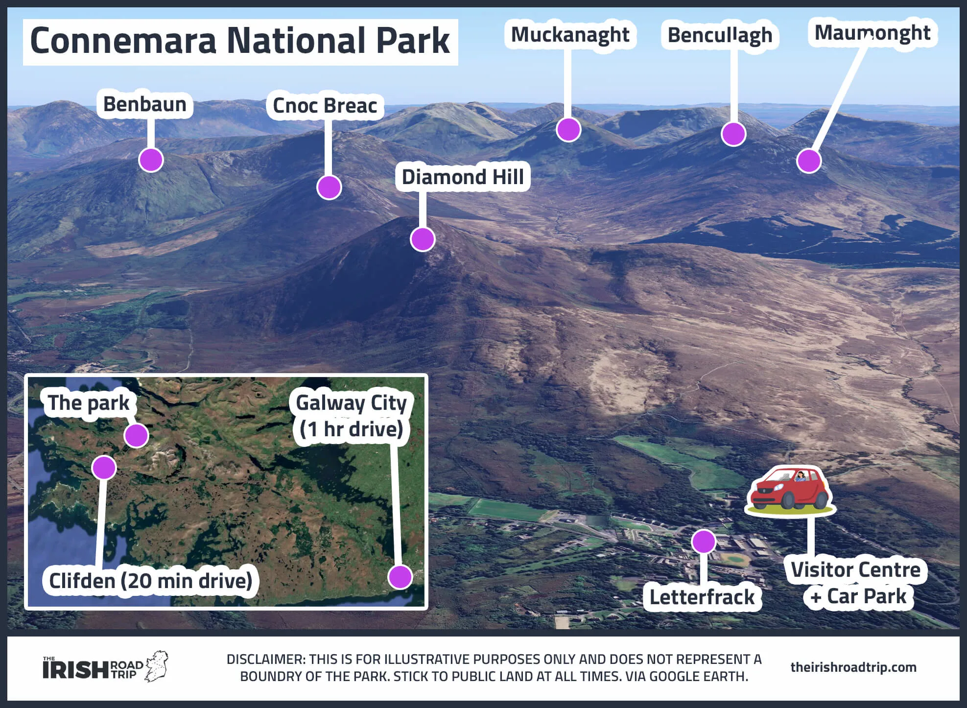 Connemara National Park map