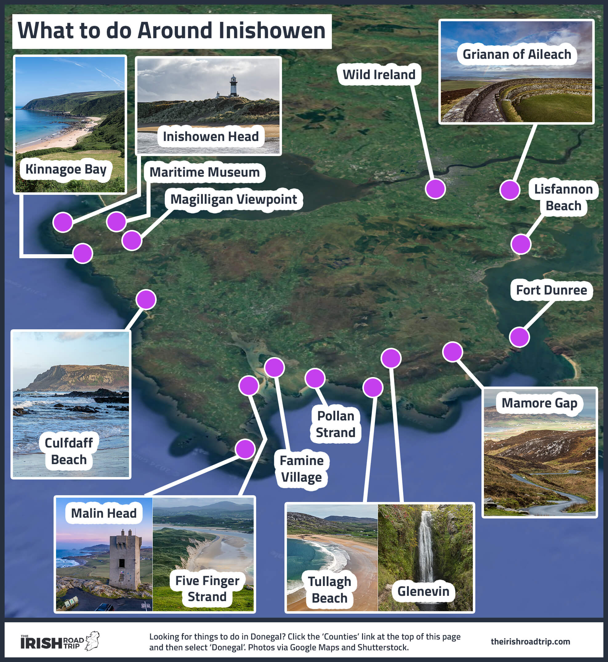 Inishowen Peninsula Things To Do Map 100 Route Inishowen Peninsula Things To Do Map 100 Route