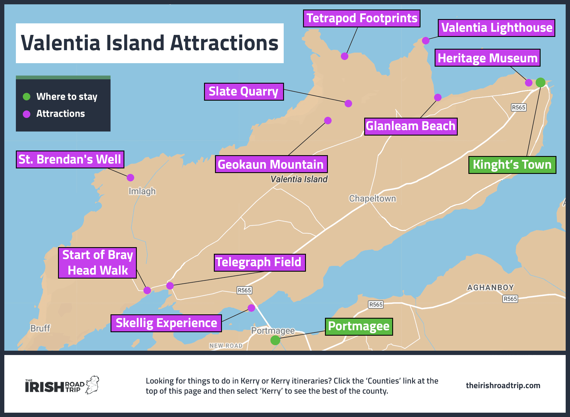 Valentia Island map