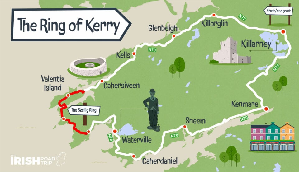 Ring of Kerry Route Ye'll LOVE (+ Google Map With Stops)