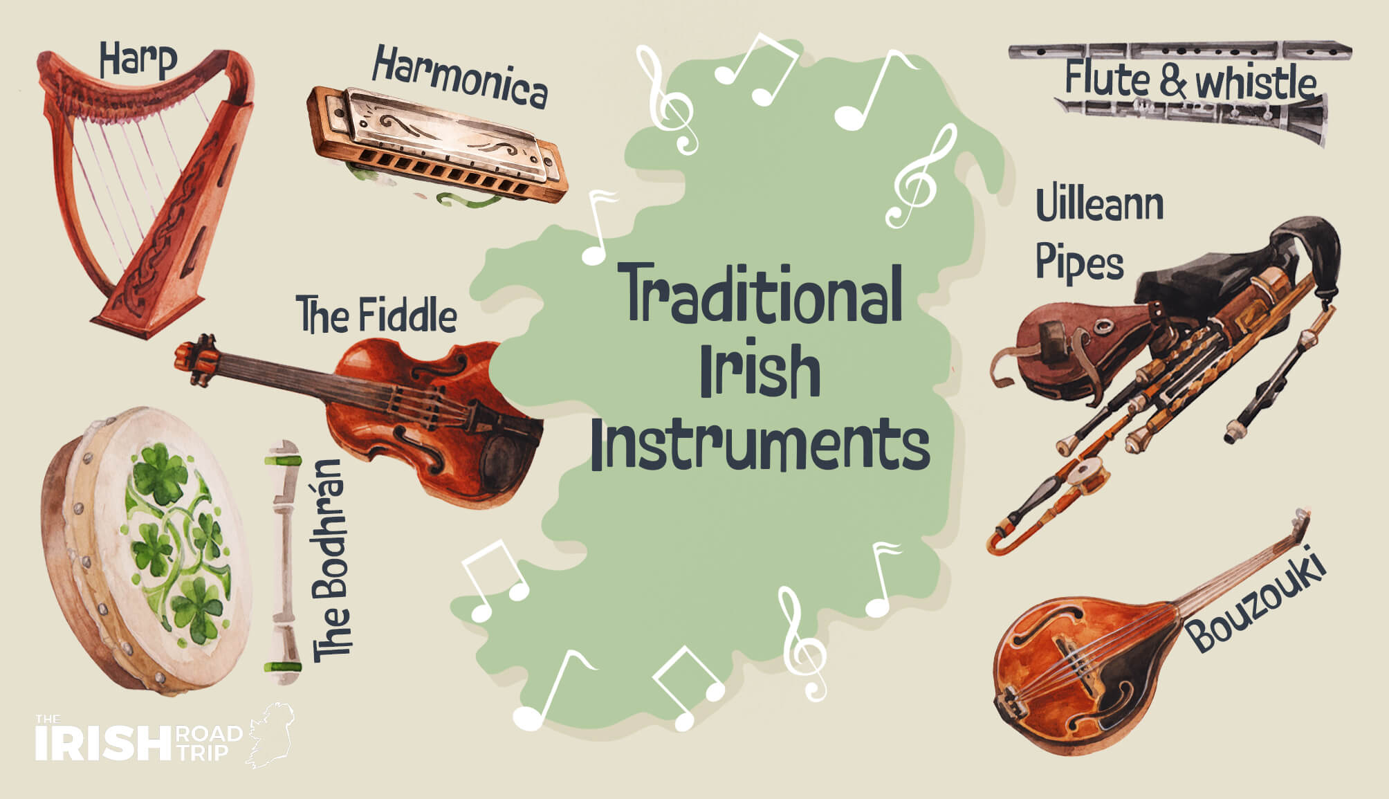 11 Traditional Irish Instruments For Playing Irish Folk Music