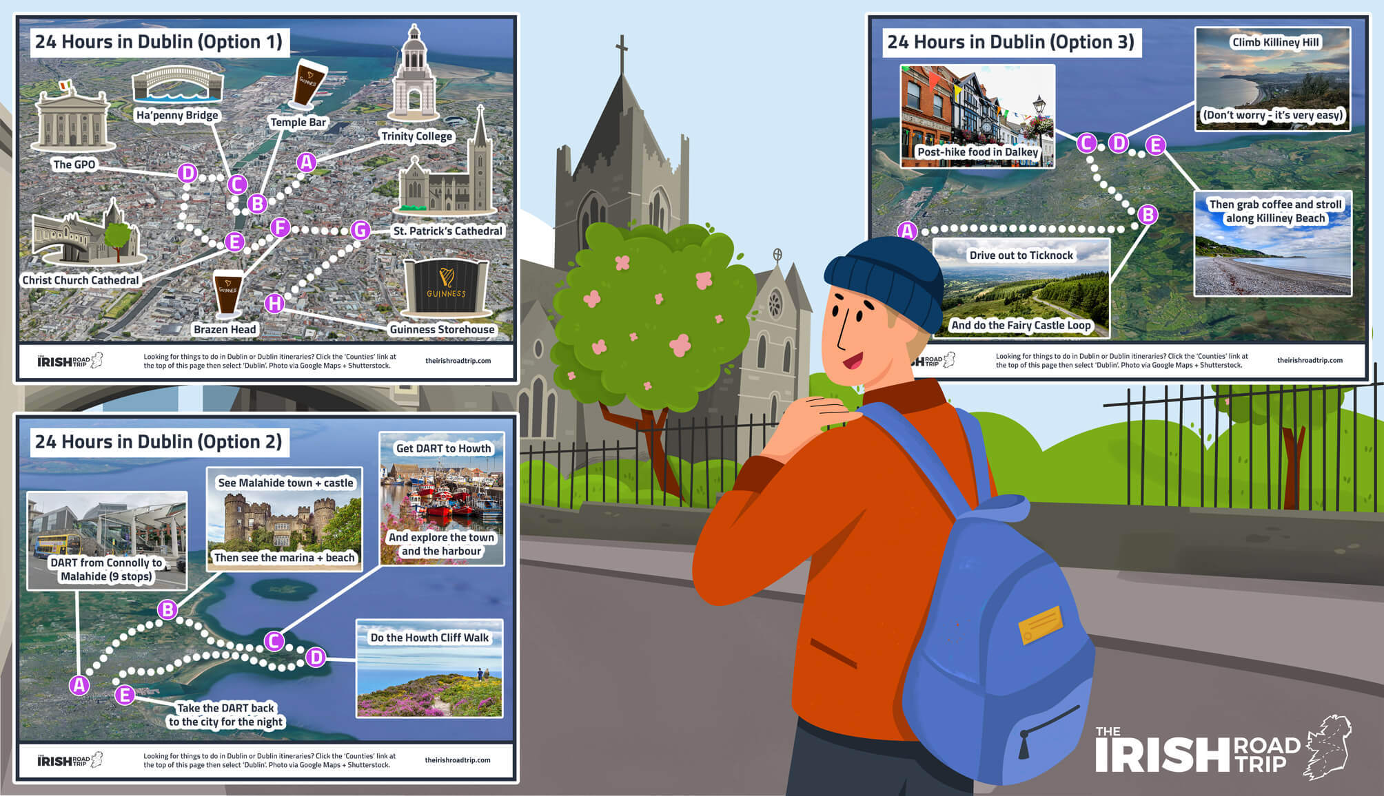 the three 1 day dublin itineraries compared