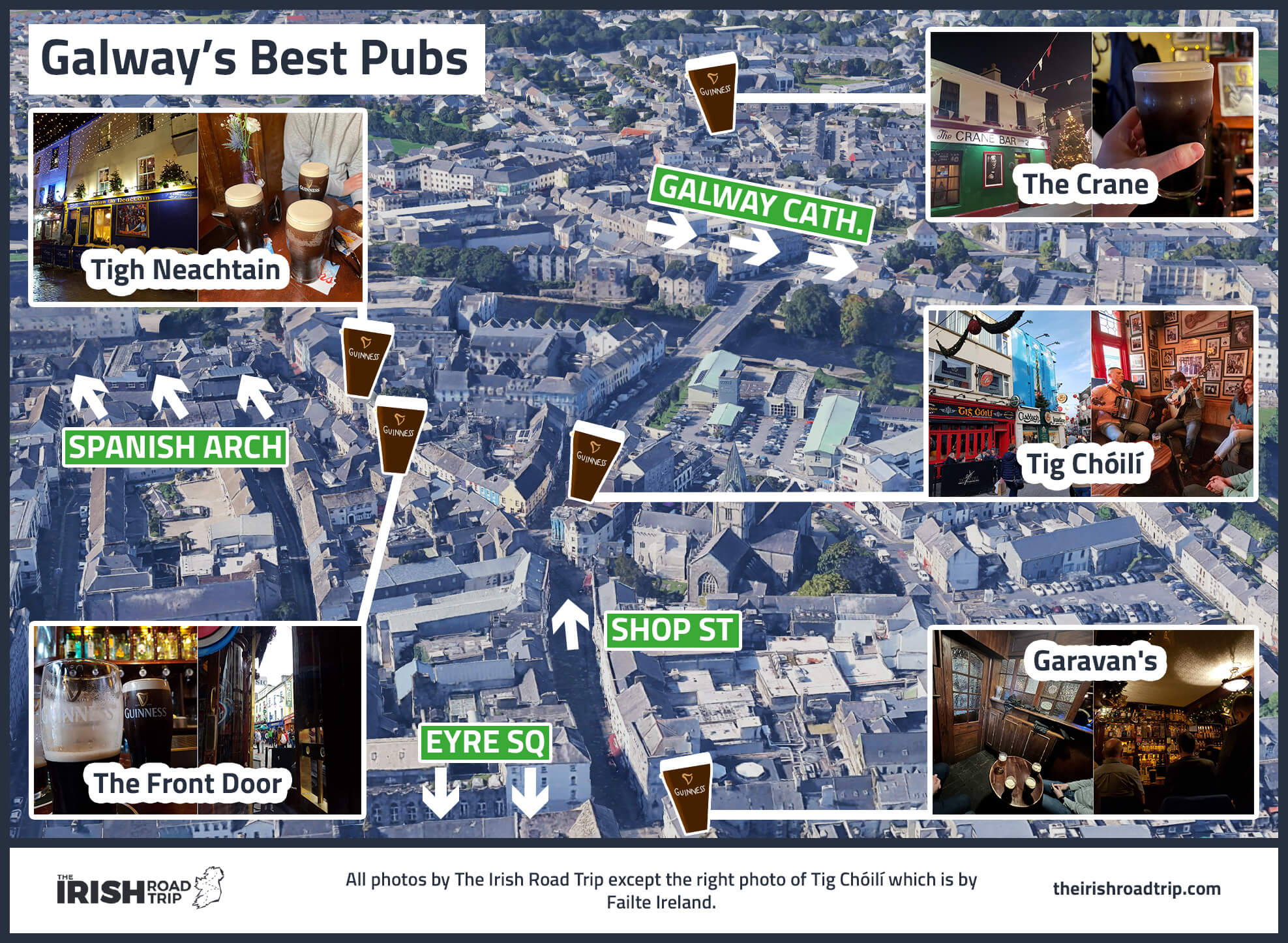 map of the best pubs in galway