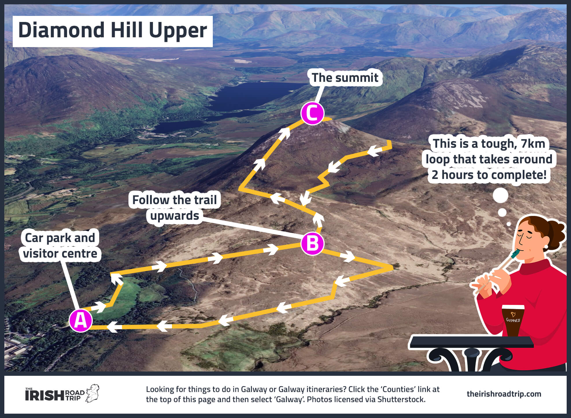 diamond hill hike map