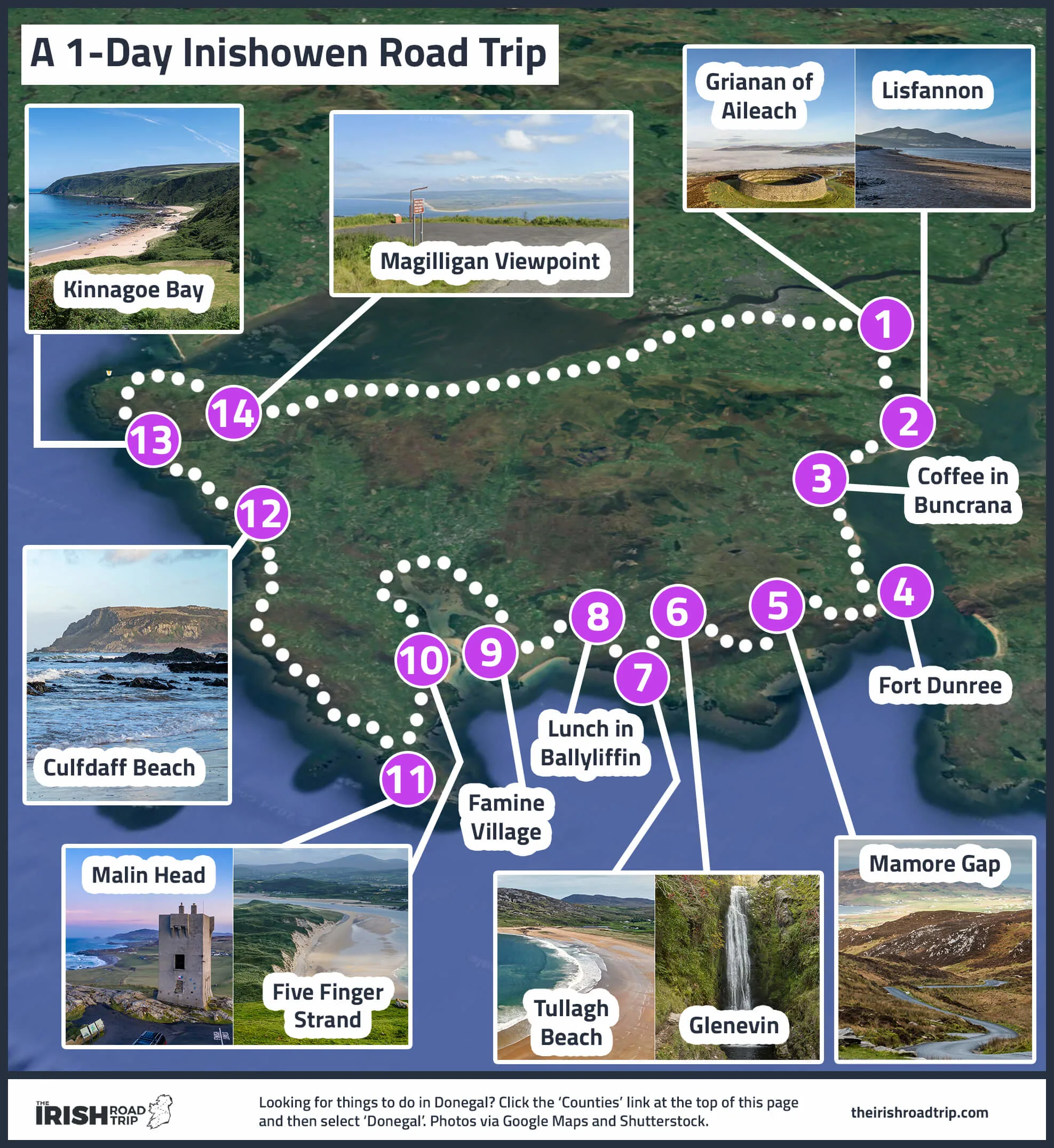 Inishowen Peninsula Things To Do Map 100 Route Inishowen Peninsula Things To Do Map 100 Route