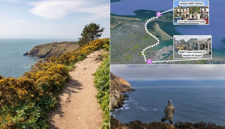visiting the howth cliffs near dublin