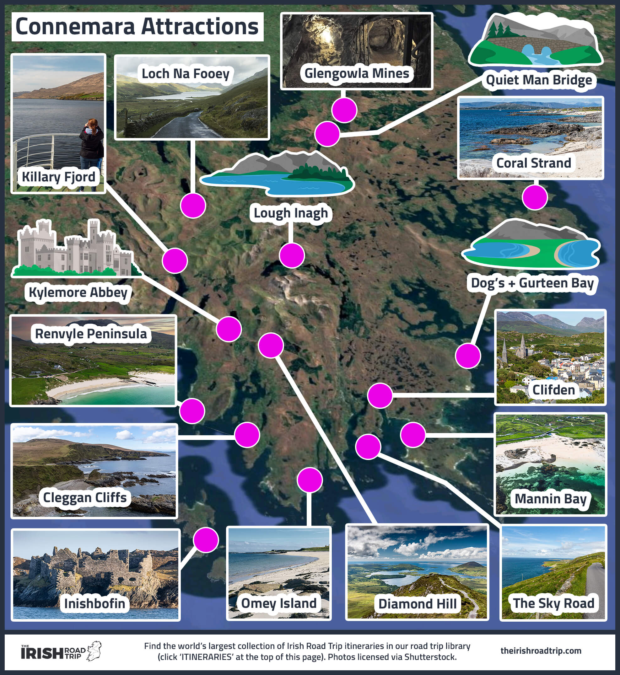 map of things to do in Connemara