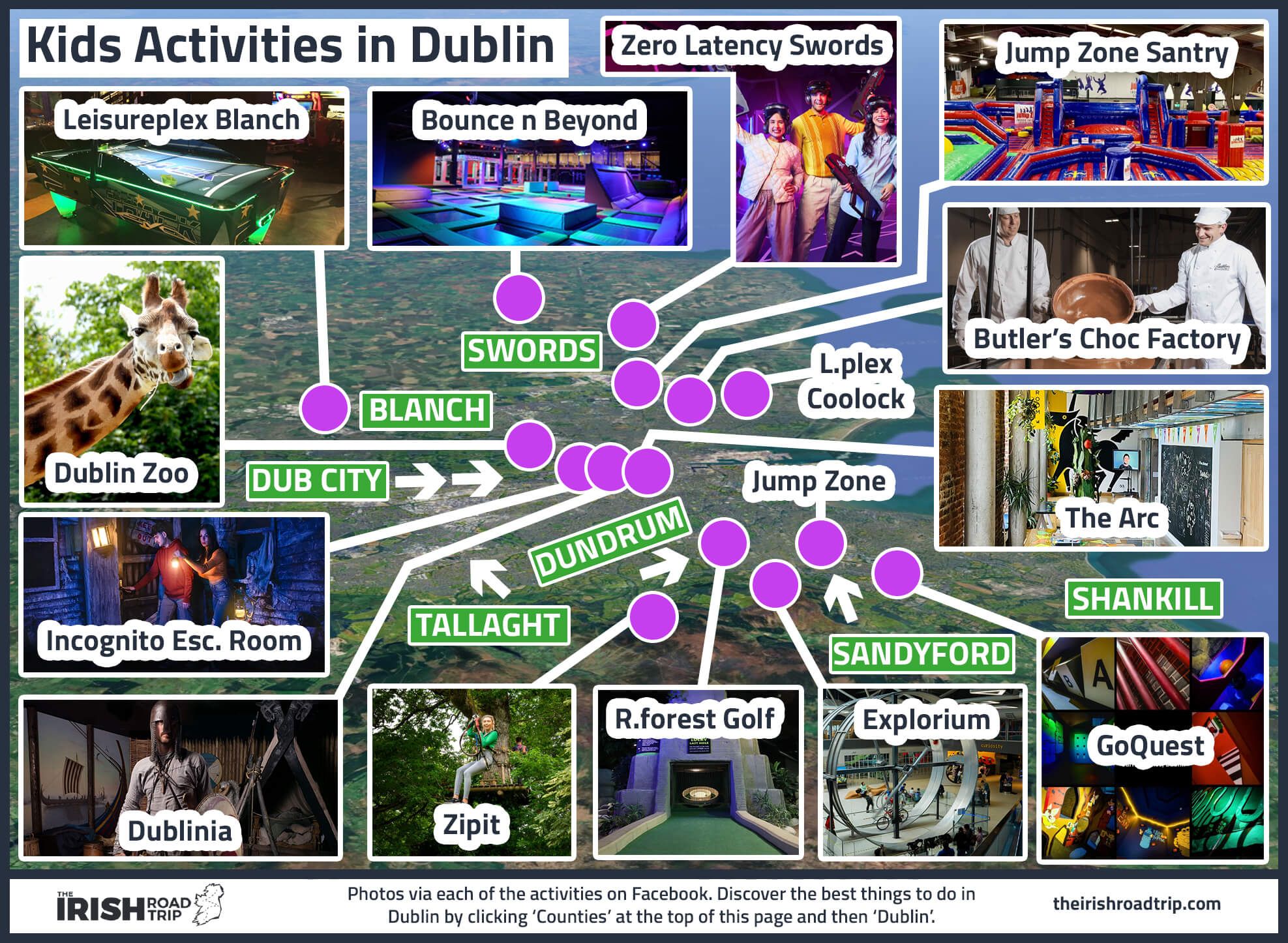 a map of things to do in dublin with kids