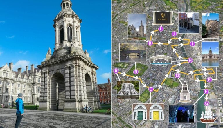 self guided walking tour dublin