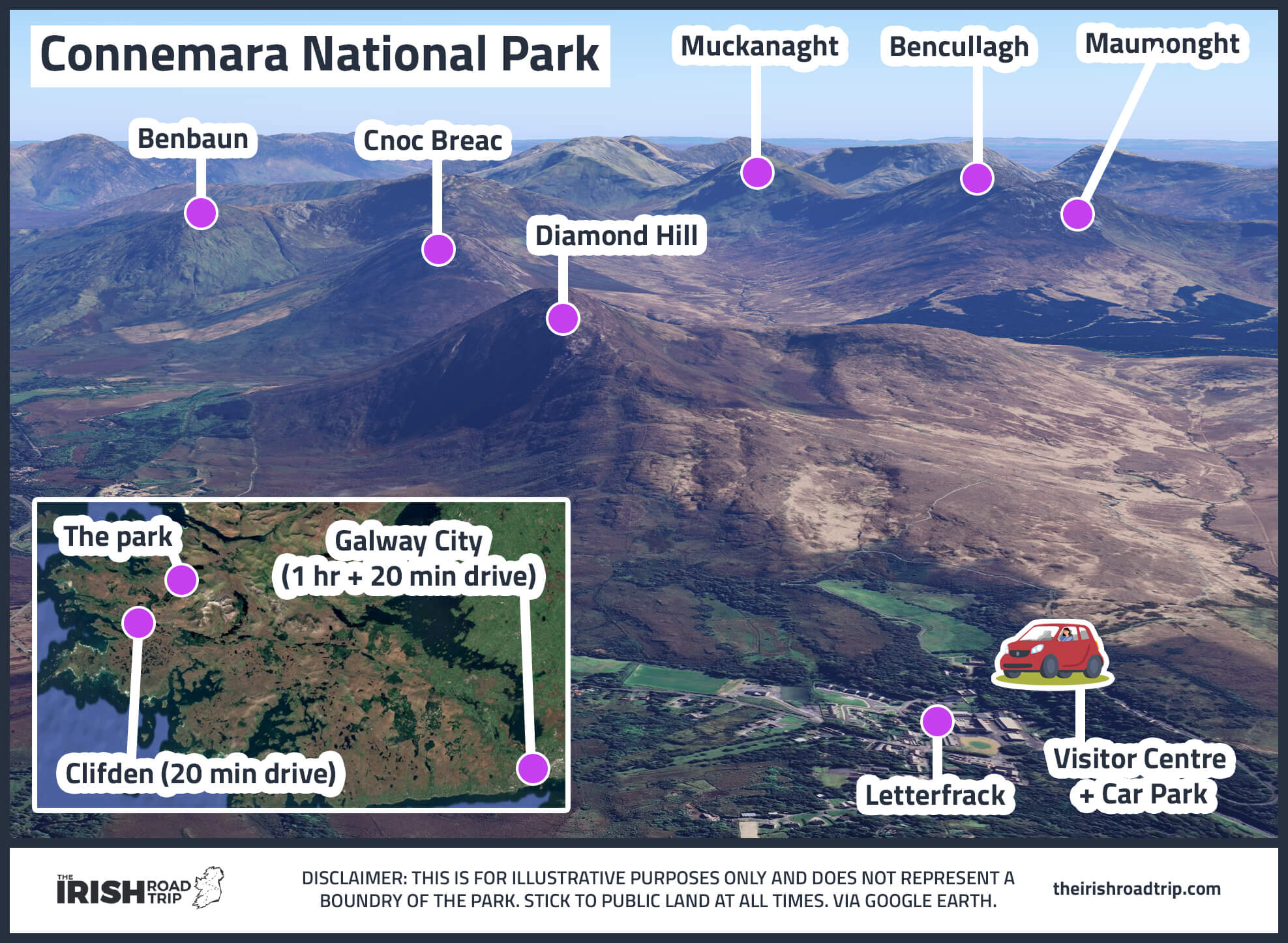 Connemara National Park map
