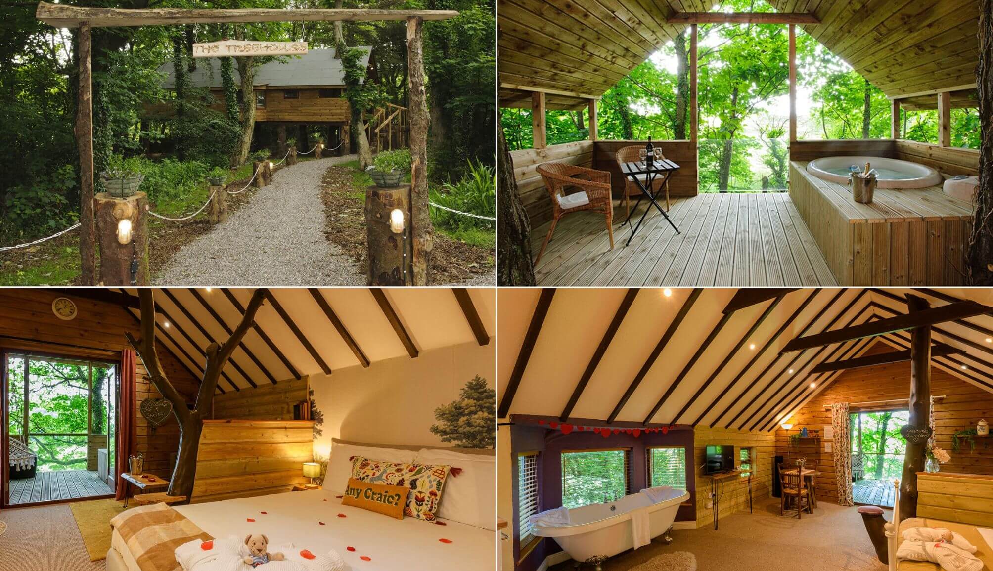 treehouse with hot tub in Cork