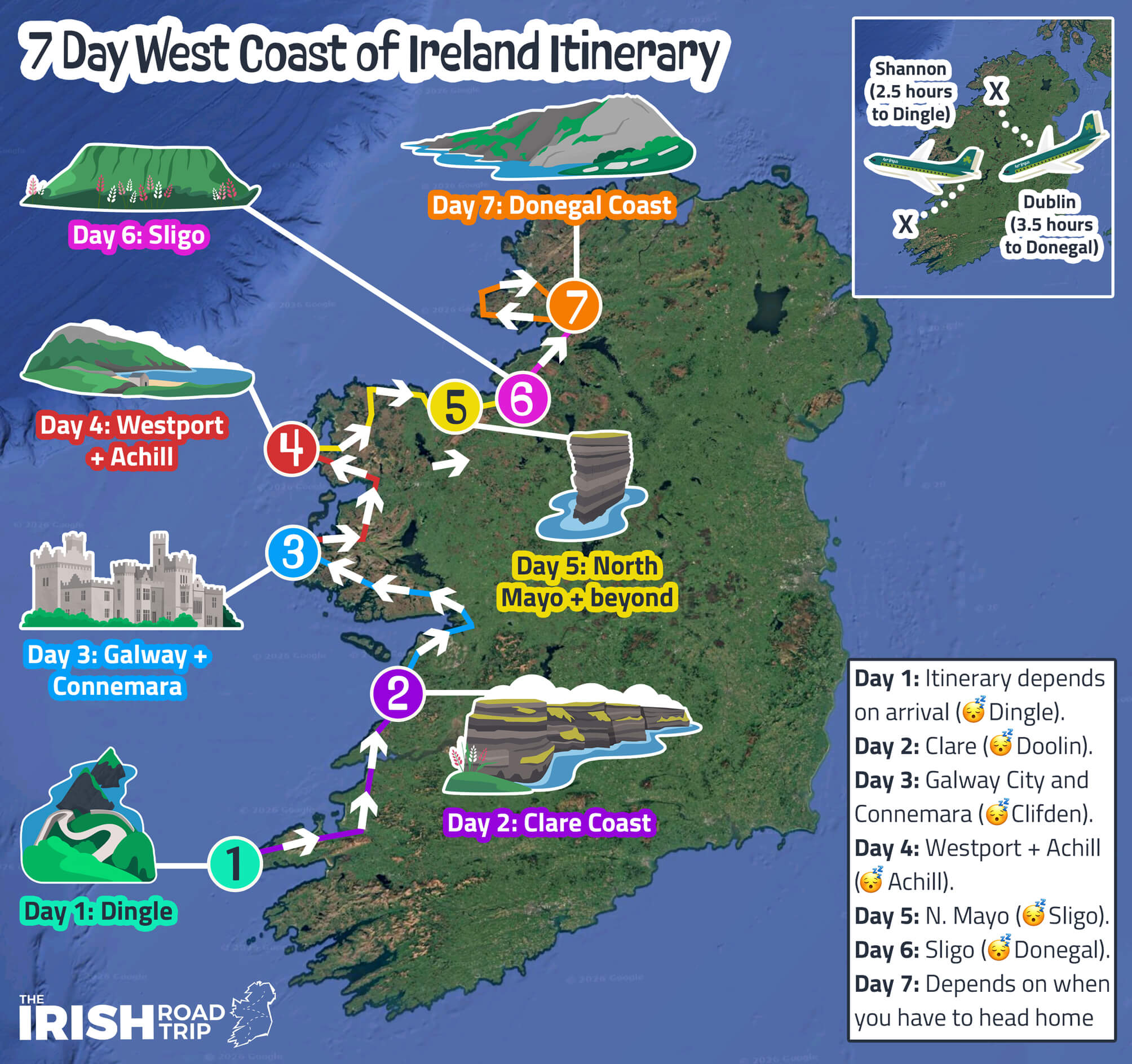 west coast of ireland map