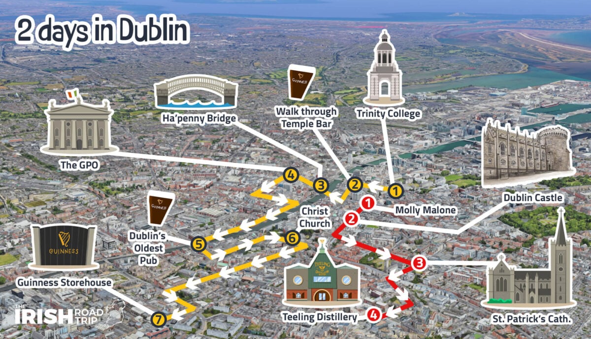 Dublin Travel Guide Itineraries Tips Maps 2 Days In Dublin Guide 1 1200x690 