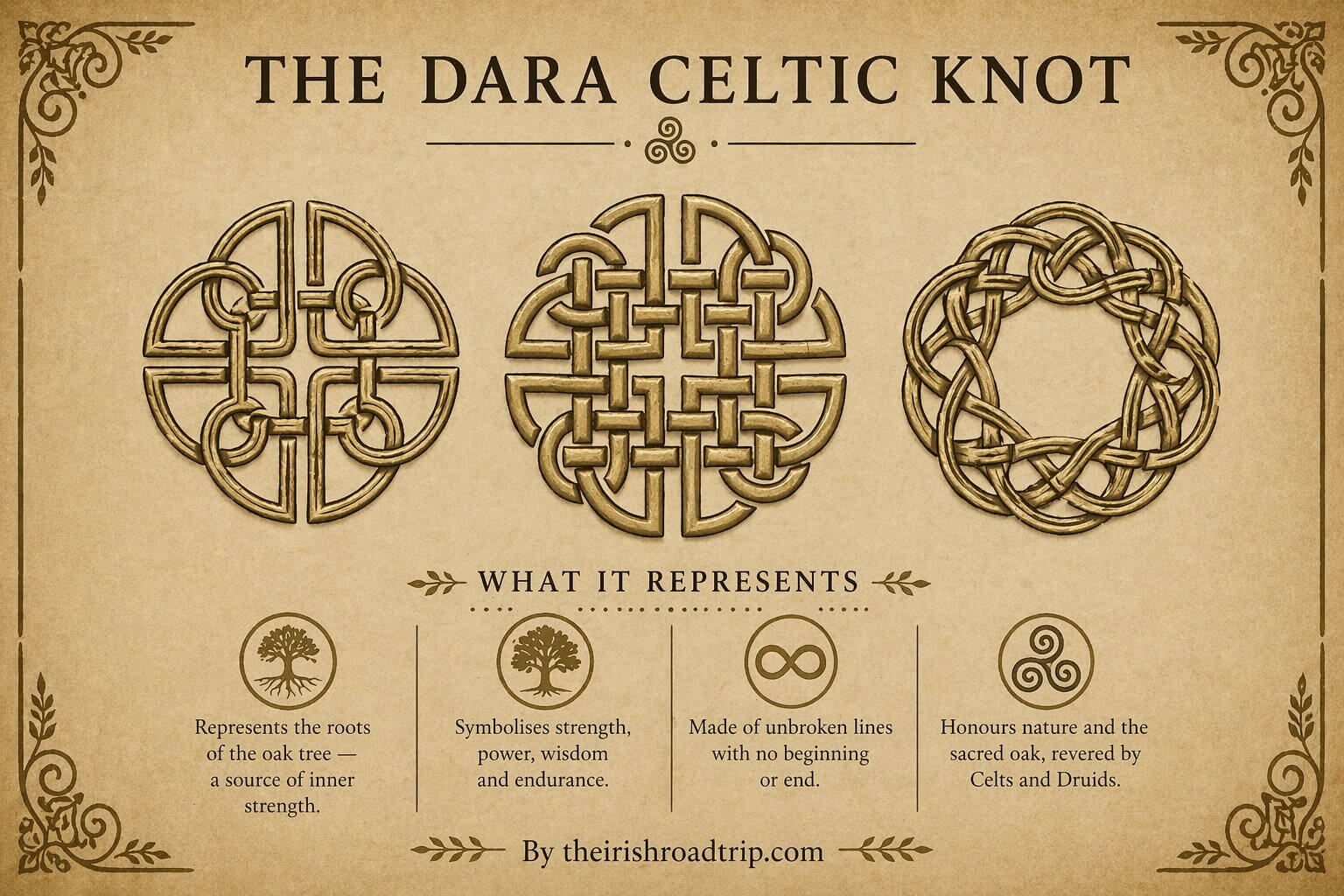 the dara knot celtic strength symbol