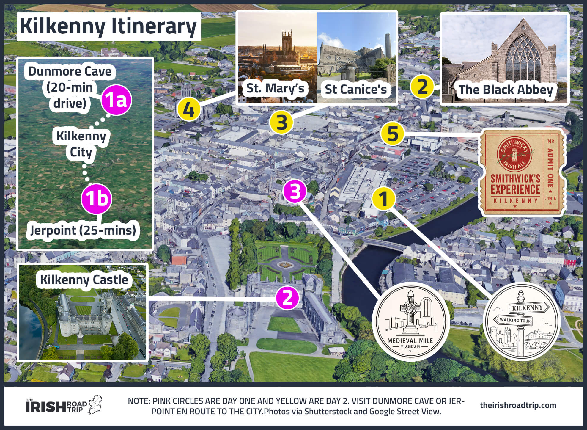 map of kilkenny itinerary