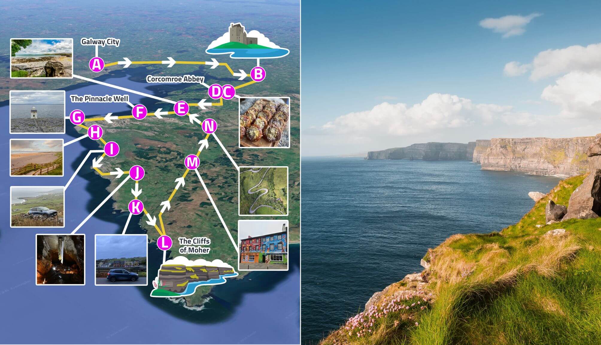 galway to cliffs of moher itinerary